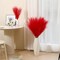 9 Stems Red Pampas Grass – 38 Inch Tall Fluffy Faux Pampas for Living Room, Wedding Centerpieces & Home Décor